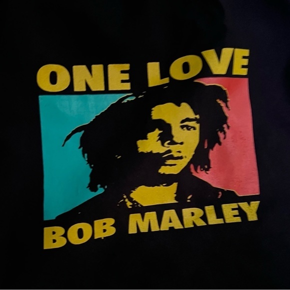 Bob Marley Black Drawstring Backpack 18x13 EUC - Picture 7 of 7